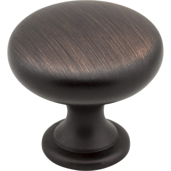 Elements By Hardware Resources 1-3/16" Diameter Brushed Oil Rubbed Bronze Madison Cabinet Mushroom Knob 3910-DBAC